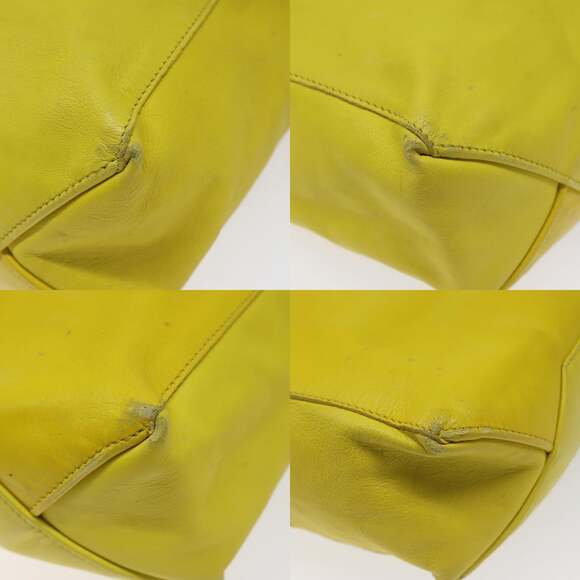 CELINE Hand Bag Leather Yellow - Picture 10 of 12